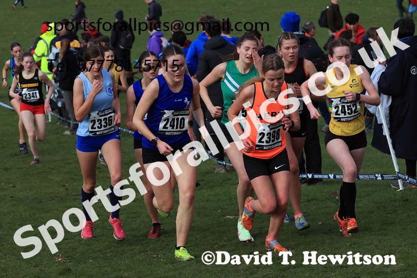 Womens Under-20s, 2024 CAU Inter Counties Cross Country Champs., Wollaton Park, Nottingham. Photo: David T. Hewitson/Sports for All Pics